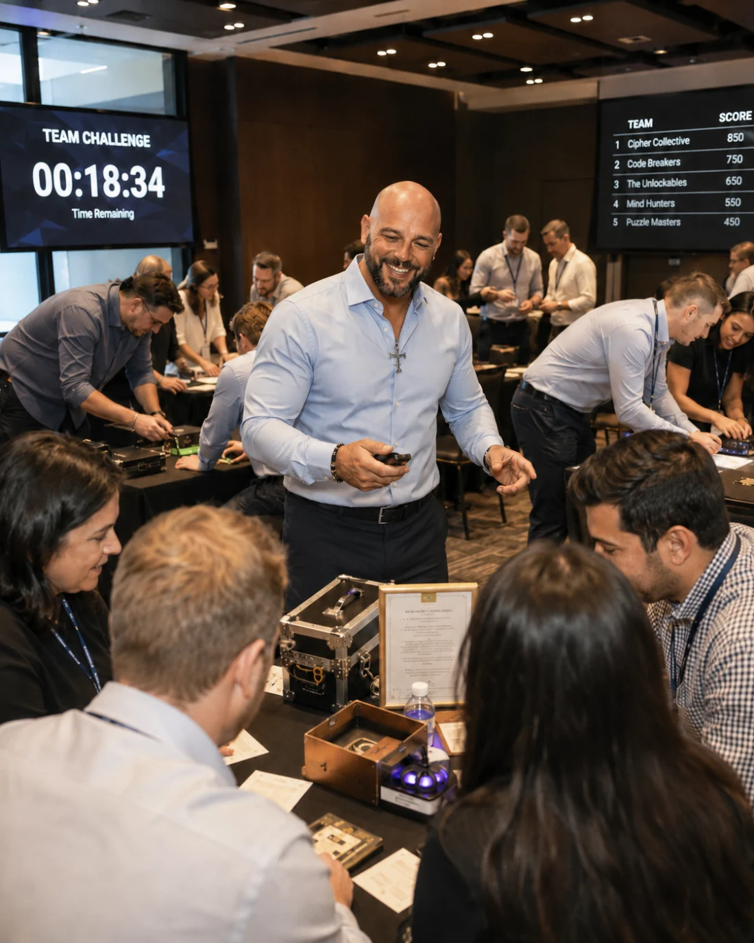 Jeremy Brooks leading a group experience